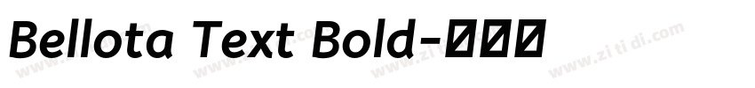 Bellota Text Bold字体转换 Bellota Text Bold字体转换
